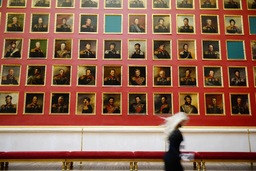 In the gallery of the generals at the Hermitage, St. Petersburg, 2016